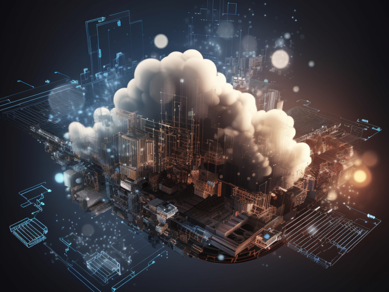 Transforming Your Business with Cloud Computing and DevOps , hyper-realistic, hyper-detailed